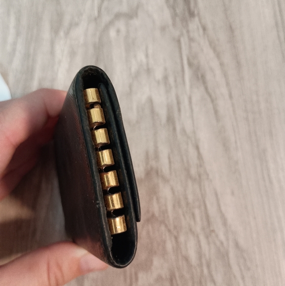 PRADA triangle Plate Tri-fold 6 rows Key Case - Picture 3 of 9